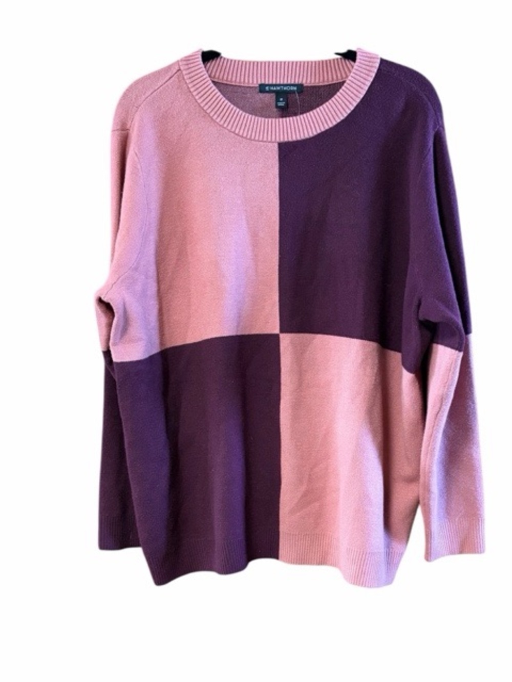 41 Hawthorn Stitch Fix Dorian Colorblock Jacquard Crewneck Sweater NWT